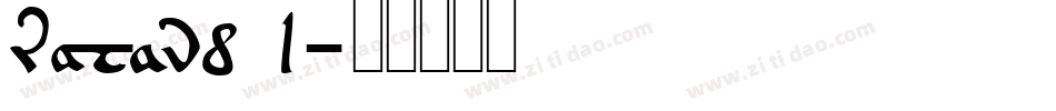 RAHand 1字体转换